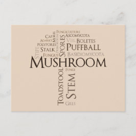 Postales para hongos (texto marrón)