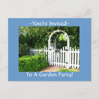 Postales para invitaciones a fiestas de jardín