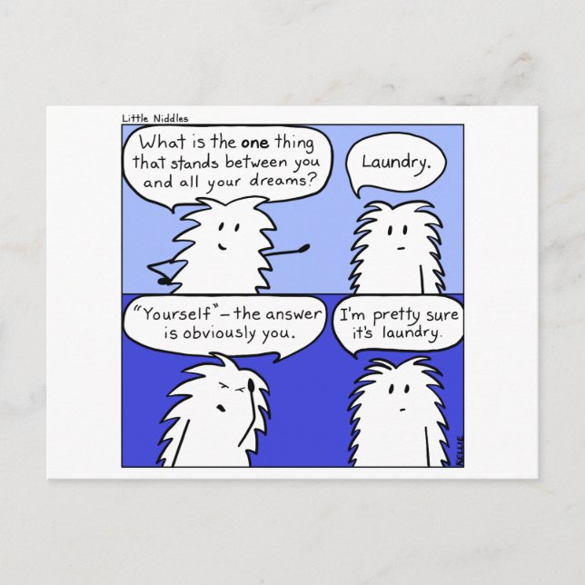 Postales para pequeñas aguijetas de lavado (Anverso)