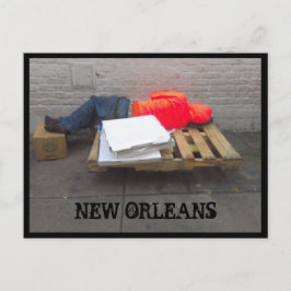 Postales para personas sin hogar de Nueva Orleans