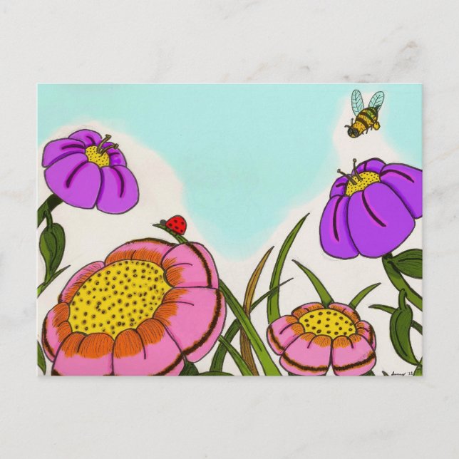 Postales para pradera de flores (Anverso)