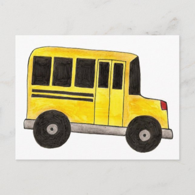 Postales para profesores de conductores de autobus (Anverso)