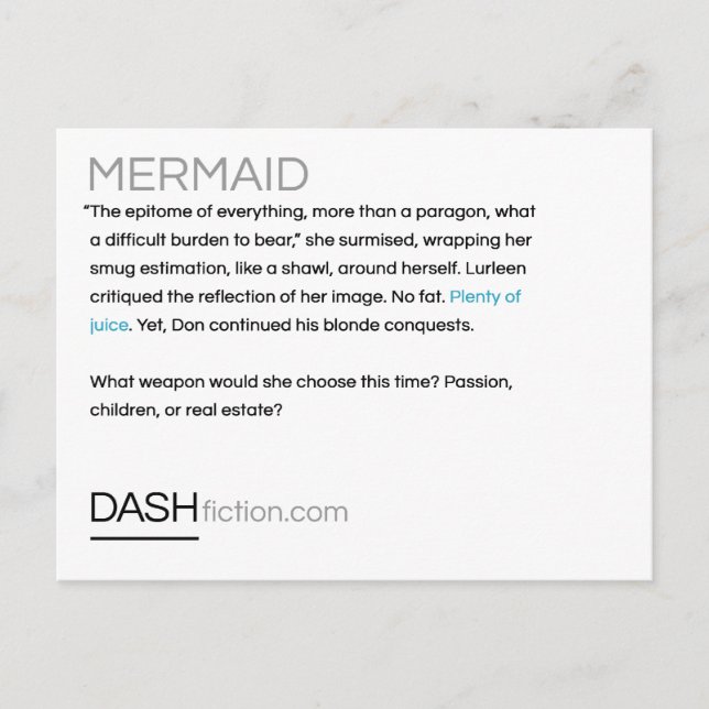 Postales para sirenas (Anverso)