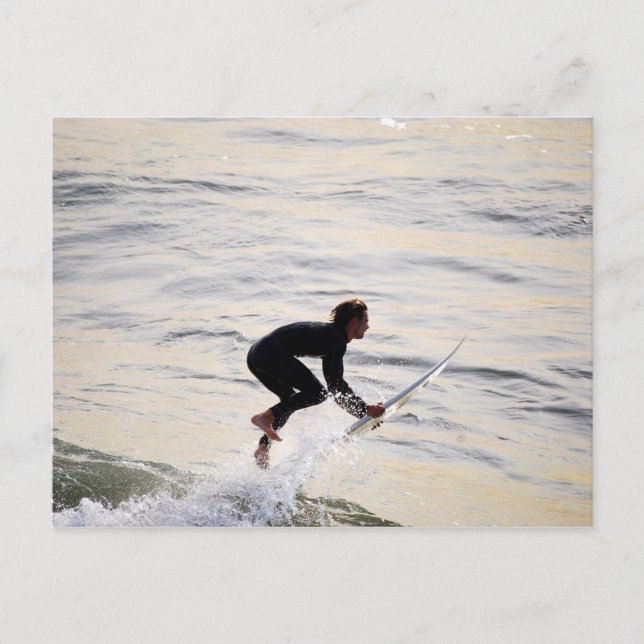 Postales para surfistas de California "Volando" (Anverso)
