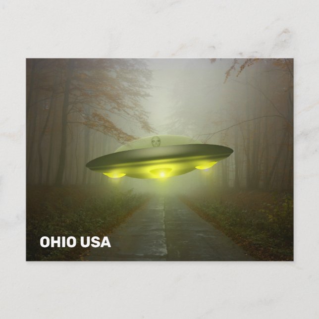 Postales para UFO UFO DE OHIO SPACESHIP (Anverso)