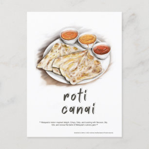 Postales para vacaciones en Malasia en Roti Canai