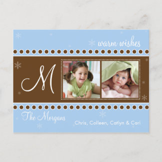 Postales para vacaciones en personalizable ・ Copos