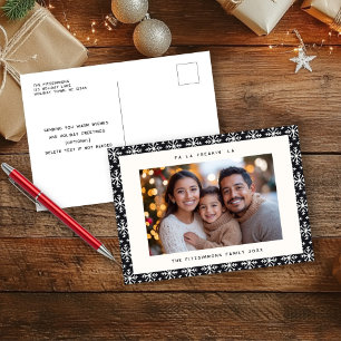 Postales para vacaciones escandinavas en blanco y 