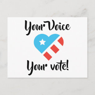 Postales patrióticas para los votantes