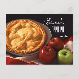 Postales personalizadas de Apple Pie o postre