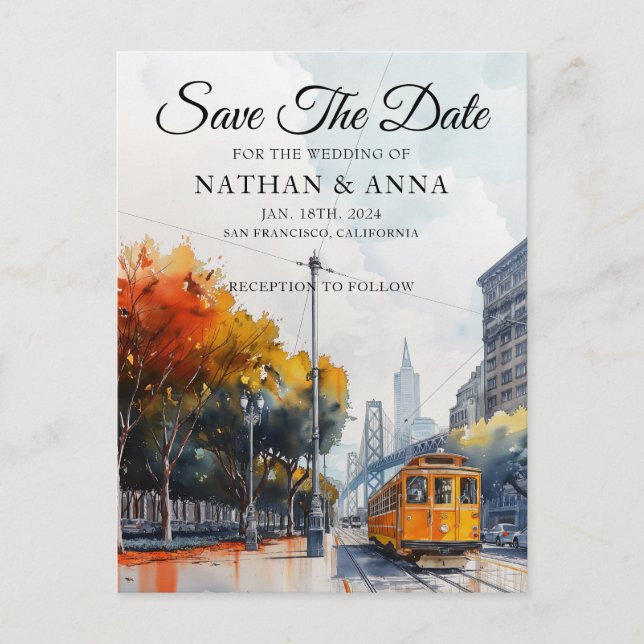 Postales personalizadas de la línea aérea de San F (Anverso)