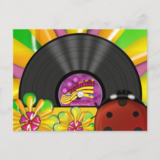 Postales personalizadas del registro de vinilo psi