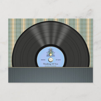 Postales personalizadas para el registro de vinilo