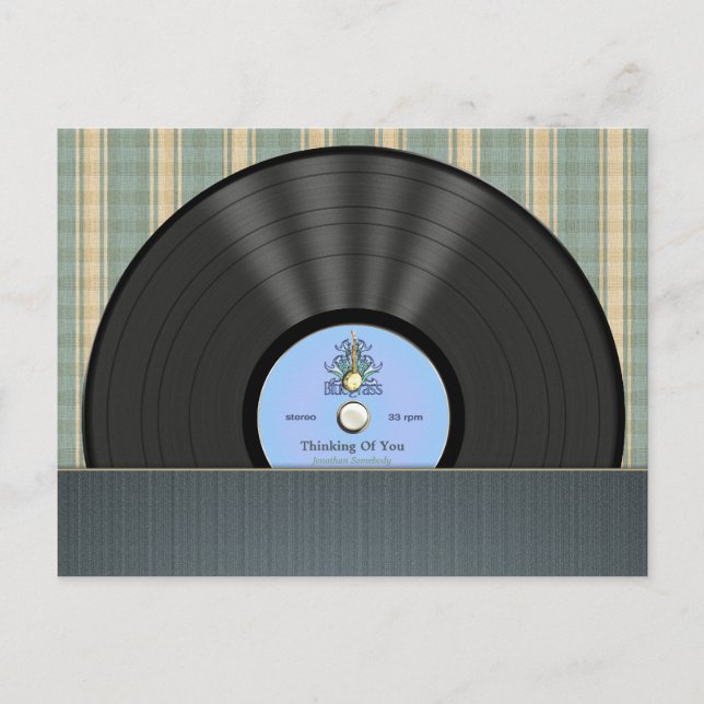 Postales personalizadas para el registro de vinilo (Anverso)