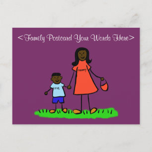 Postales Personalizados de personajes de la famili