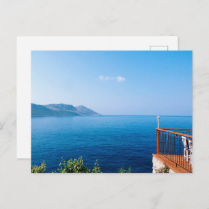 Postales planas con vistas al mar moderno