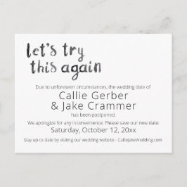 Postales pospuestas de prueba de acuarela de nuevo