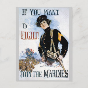 Postales Posters de guerra, Marines de la Primera 