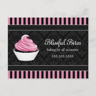 Postales promocionales de negocios de pastelería