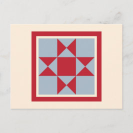 Postales Quilt - La estrella de Ohio