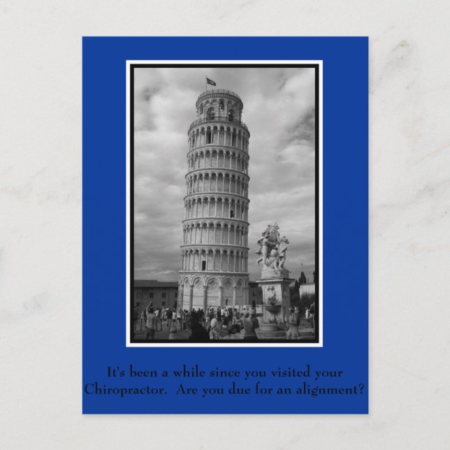 Postales quiroprácticas para reactivación del paci (Anverso)