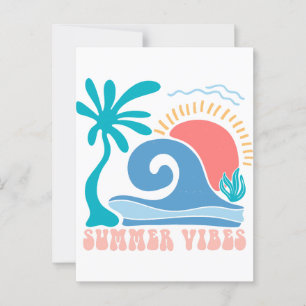 Postales Retro Beach Sun - "Summer Vibes"