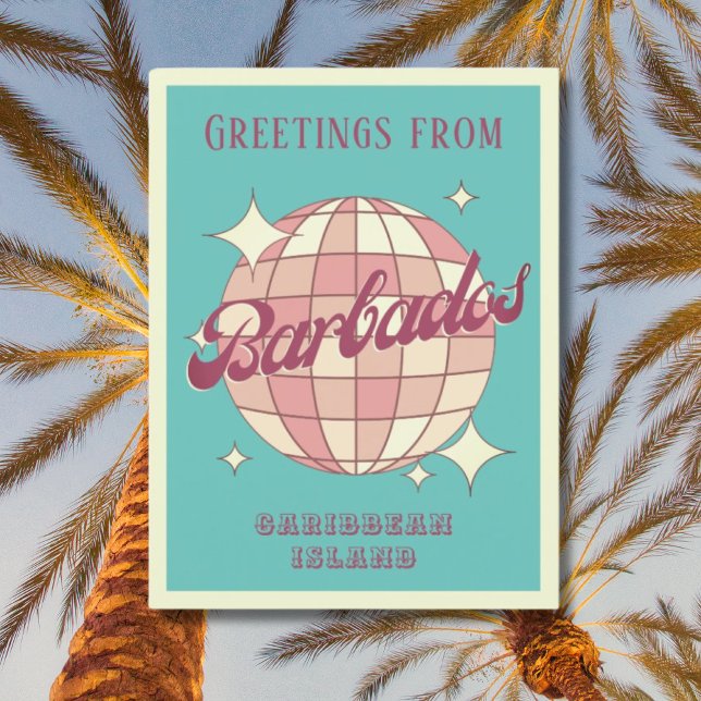 Postales retro de las vacaciones de Barbados Carib (Subido por el creador)