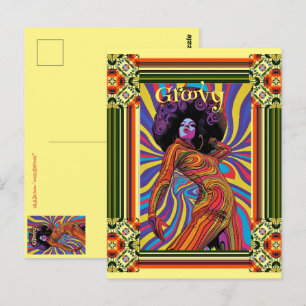 Postales retro Groovy