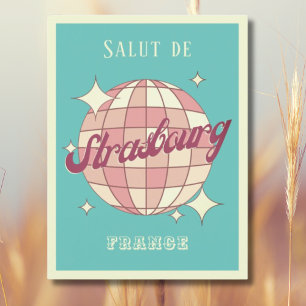 Postales retro vintage de Estrasburgo