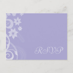 Postales RSVP de la rama de Lavender Wedding