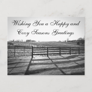 Postales rurales del paisaje - camino del invierno