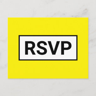 Postales sencillas "RSVP"