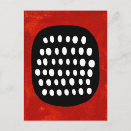 Postales simple en blanco y rojo