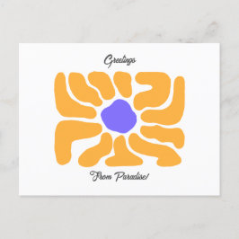 Postales simples de vacaciones de verano en las fl