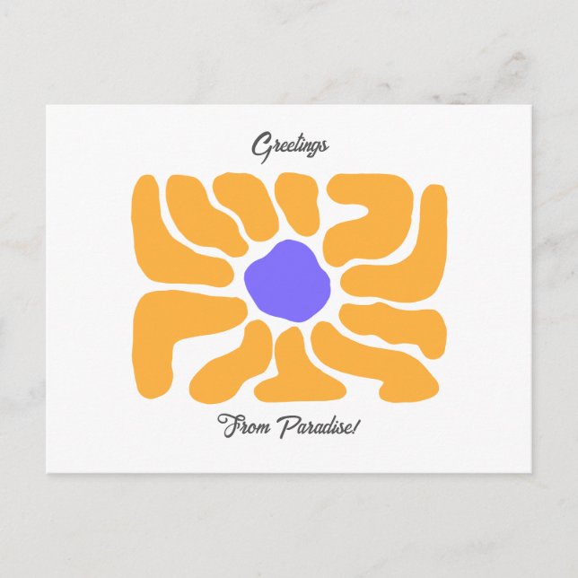 Postales simples de vacaciones de verano en las fl (Anverso)