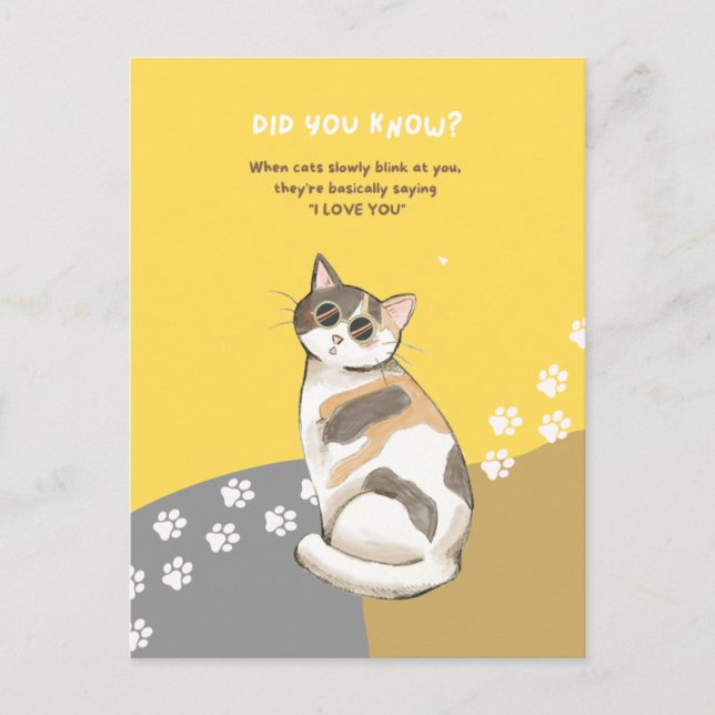 Postales sobre hechos de diversión para animales (Anverso)