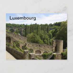 Postales sobre las ruinas de la ciudad de Luxembur