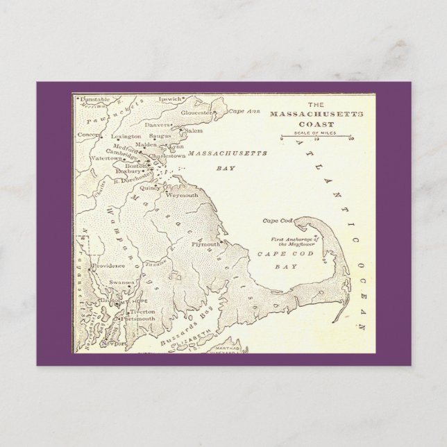 Postales tempranas de Massachusetts (Anverso)