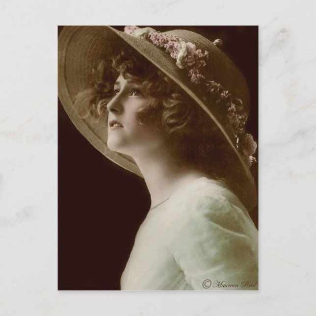 Postales teñidas de mano de sepia victoriana eduar (Anverso)