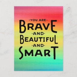 Postales valientes y hermosas e inteligentes