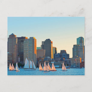 Postales - Veleros en el Parque Piers Point en Bos
