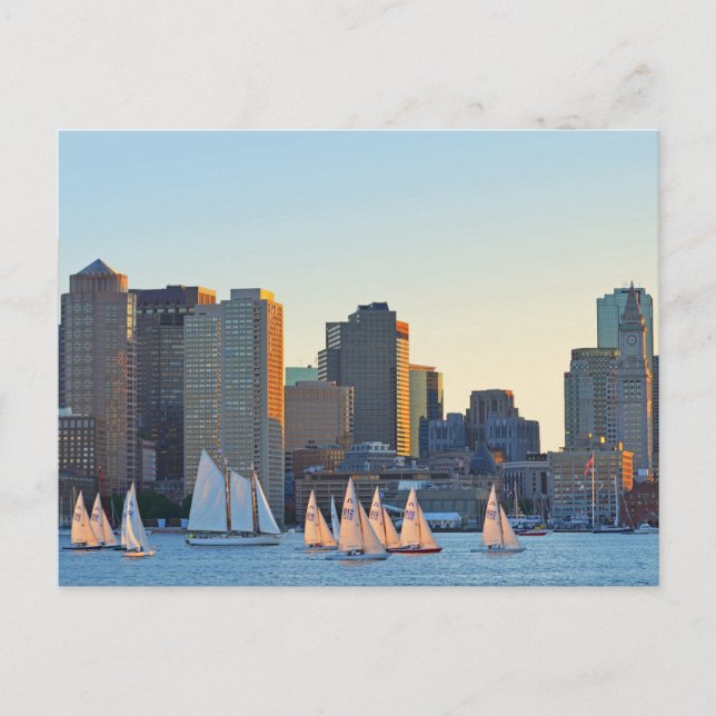 Postales - Veleros en el Parque Piers Point en Bos (Anverso)
