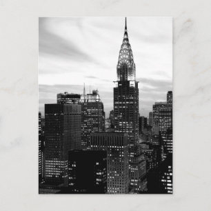 Postales verticales de Nueva York en blanco y negr
