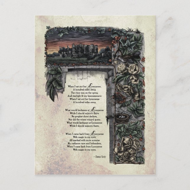 Postales victorianas de Hardy "Lyonnesse" (Anverso)