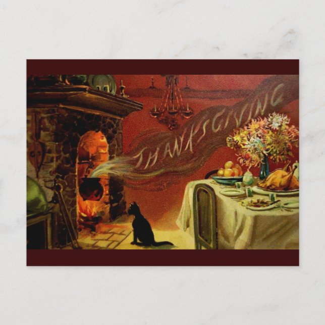 Postales vintage de Acción de Gracias (Anverso)