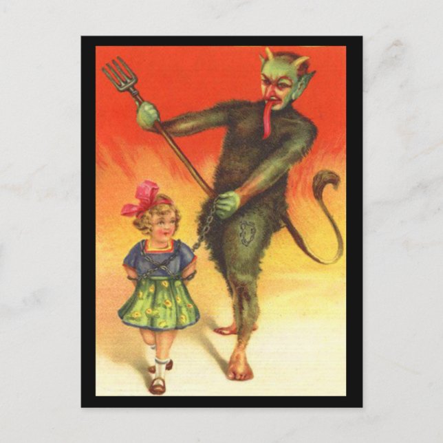 Postales Vintage Holiday Gruss Vom Krampus (Anverso)