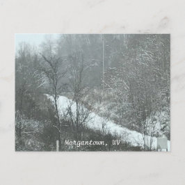 Postales WV de Winter Snow Country Road Morgantown