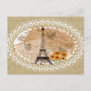Postales y mapas franceses de la Torre Eiffel