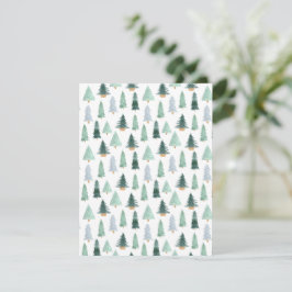 Postcard (10,8 x 14 cm) - Christmas Trees
