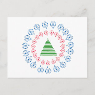 Postcard - Árbol de navidad y decoraciones